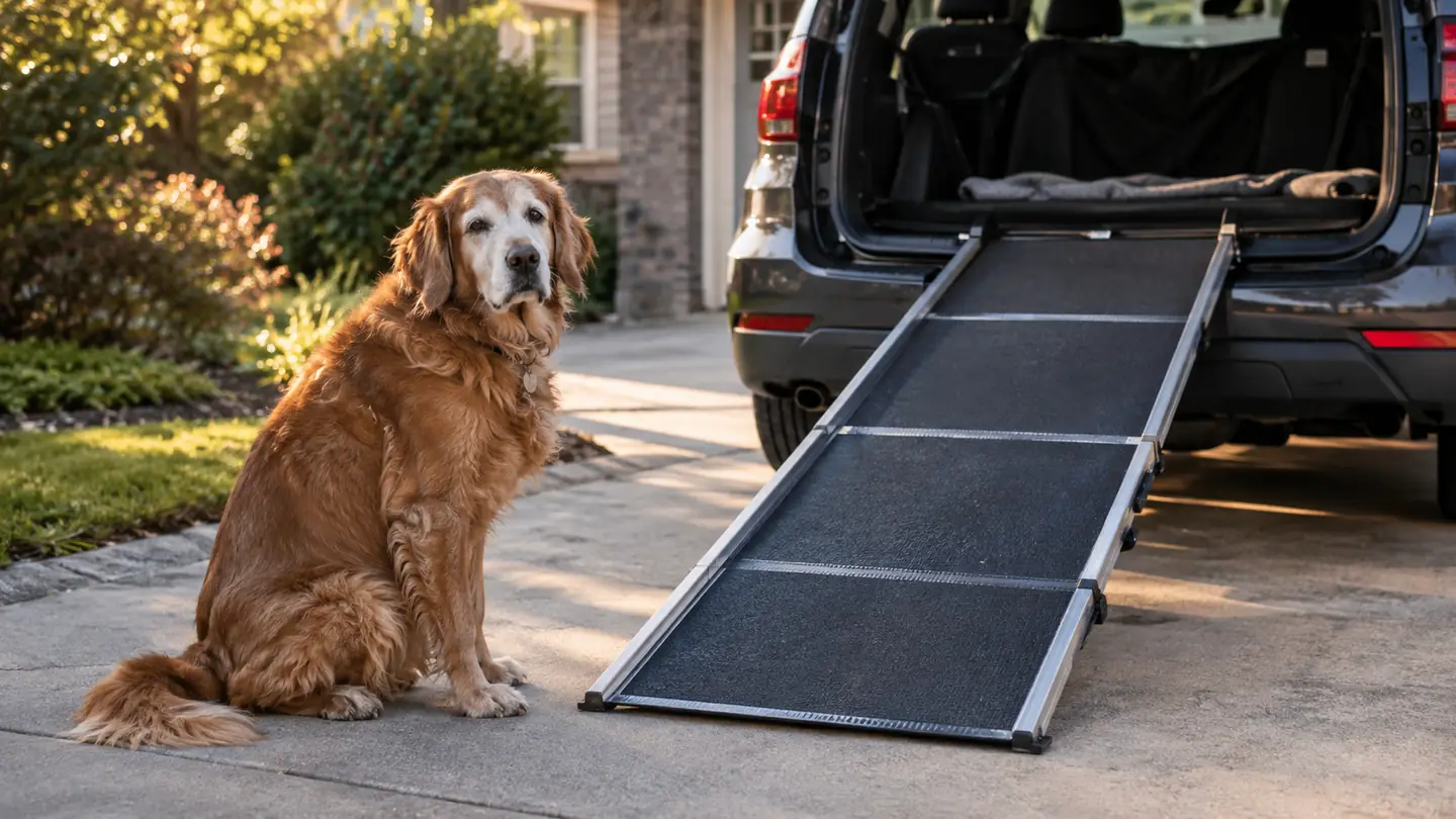PetSafe Happy Ride Ramp vs Dog Stairs: Which Fits a Stiff Senior Dog Better?